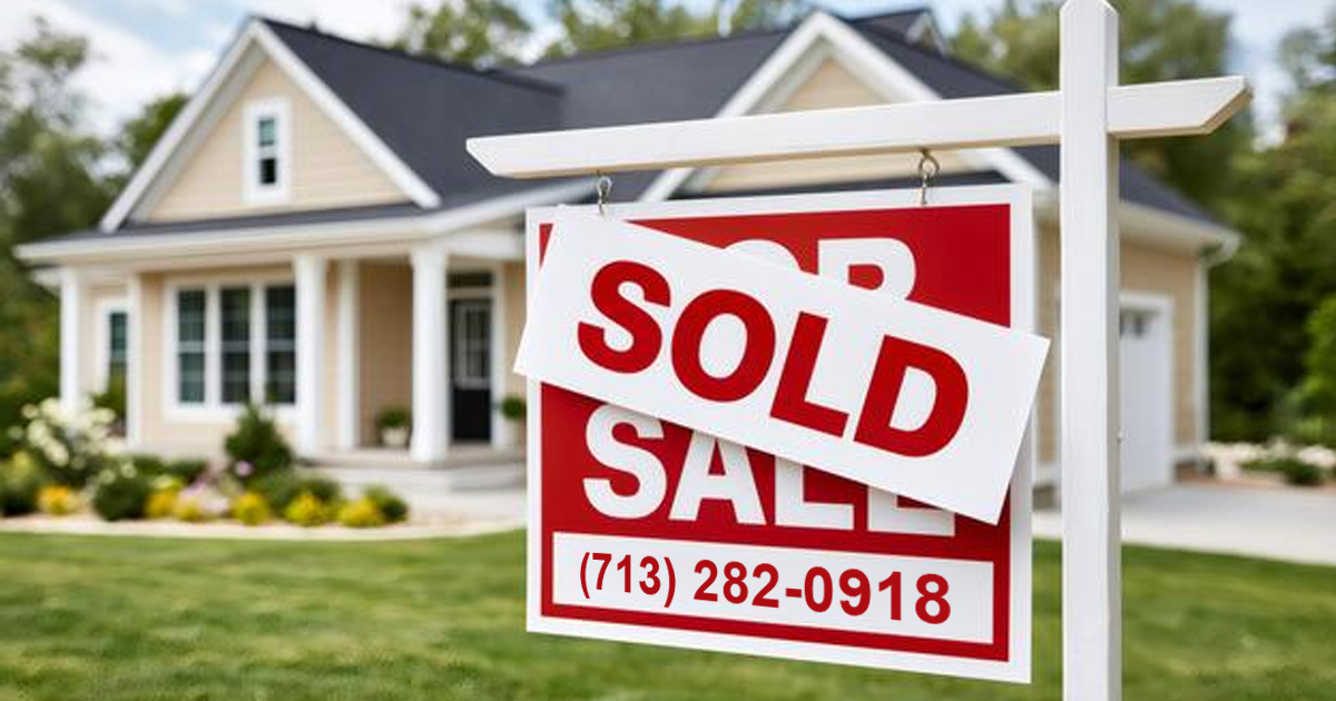 A recently sold single-family home in the Houston area